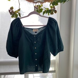 Green blouse